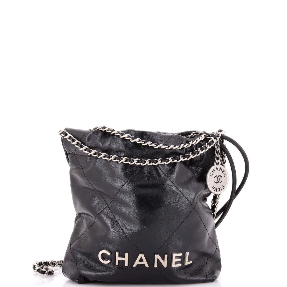 Chanel Mini 22 Chain Hobo Quilted Calfskin